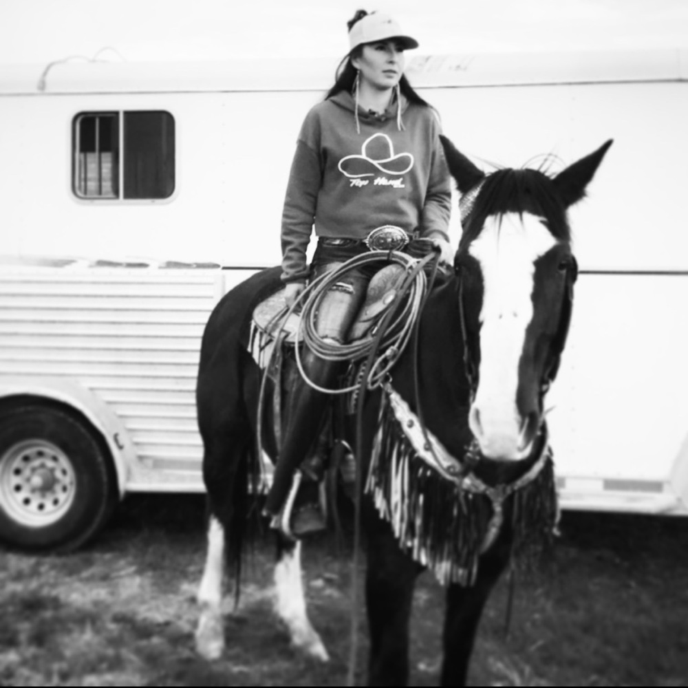 TOPHAND COWGIRL CROP HOODIE